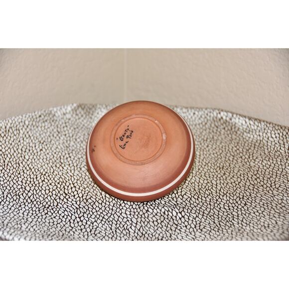 Vintage Hand Crafted Ccantu Red Clay / Barro Rojo Seed Pot Peruvian Pottery - Picture 5 of 7